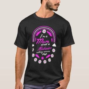 Camiseta Eu sou mãe e historiador, nada me assusta mãe
