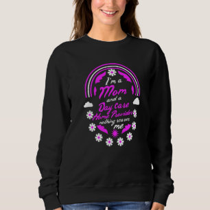 Camiseta Eu sou mãe e prestador de cuidados diurnos, nada S