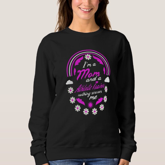 Camiseta Eu sou mãe e treinador atlético, nada me assusta (Frente)