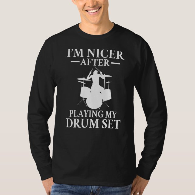 Camiseta Eu Sou Mais Agradado Após Tocar Meu Drummer Esmaec (Frente)