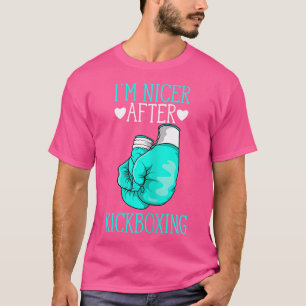 Camiseta Eu Sou Mais Agradável Depois Do Kickboxer Engraçad