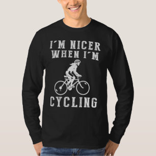 Camiseta Eu Sou Mais Agradável Quando Estou Pedalando Tee E