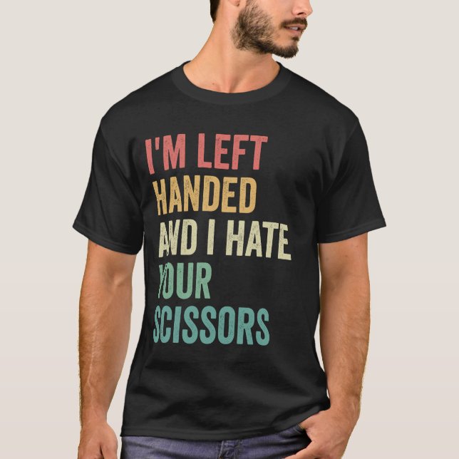 Camiseta Eu sou mandada e eu te odeio tesoura engraçado (Frente)