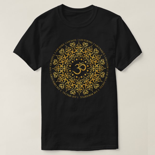 Camiseta Eu sou mantra segura (Frente do Design)