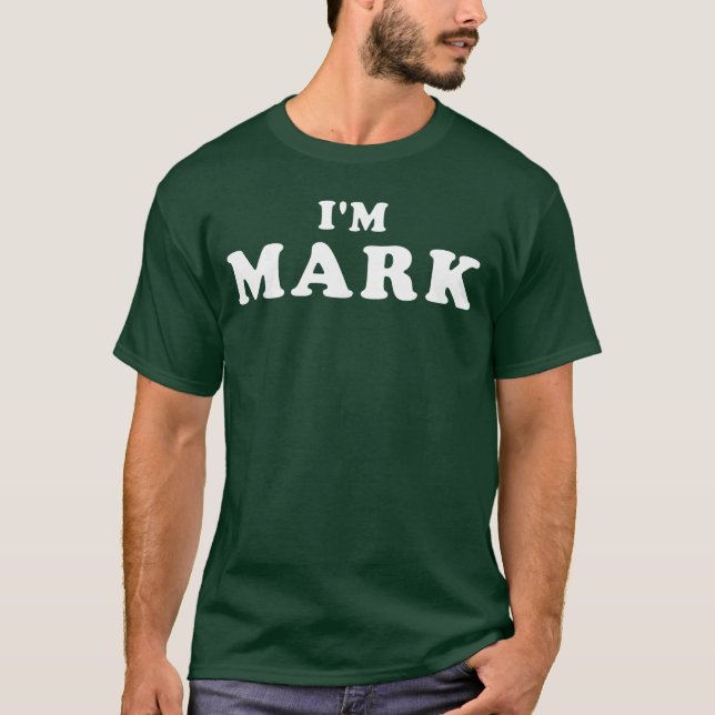 Camiseta Eu sou Mark Eu sou Mark garota (Frente)