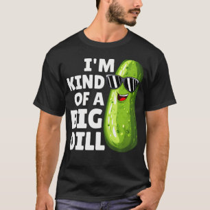 Camiseta EU Sou Meio Um Grande Pepino Engraçado Com Óculos