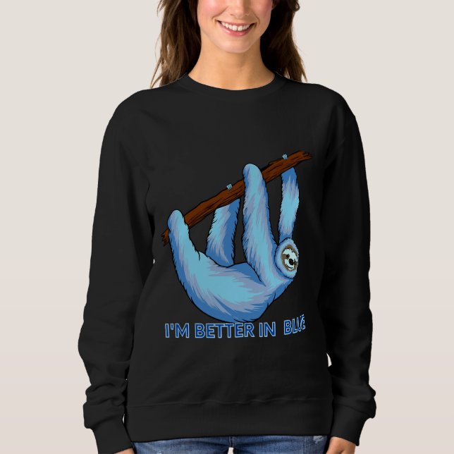 Camiseta Eu Sou Melhor Em Azul Lama Azul (Frente)