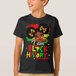Camiseta Eu Sou Menina da História Negra Afro Principe Pequ