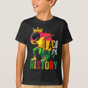 Camiseta Eu Sou Meninos Negros Homens História Negra Dabbin