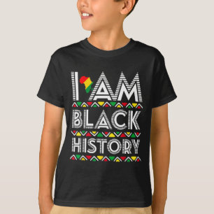 Camiseta Eu Sou Mês da História Negra África Arte Aborígene