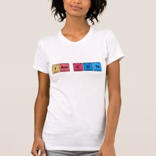 Camiseta Eu sou Mesa periódica bonita