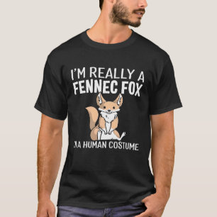 Camiseta Eu Sou Mesmo Uma Raposa Fennec Em Um Halloween Hum