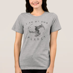 Camiseta "Eu sou meu próprio planeta" Arte Filosófica de Ps
