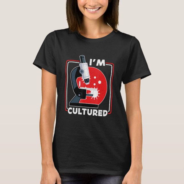 Camiseta Eu sou Microbiólogo do Laboratório de Ciência do M (Frente)