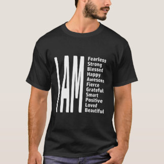 Camiseta Eu Sou Muito Inteligente, Forte, Abençoado Feliz I