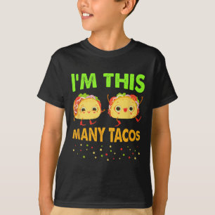 Camiseta Eu sou muitos tacos no segundo aniversário Cinco n