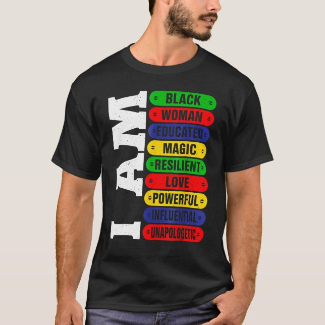Camiseta Eu Sou Mulher Negra Educada Melanina História Negr (Frente)
