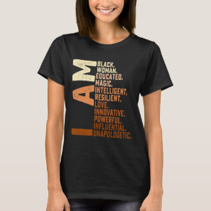 Camiseta Eu Sou Mulher Negra Mês da História Negra Sem Desc