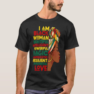 Camiseta Eu Sou Mulher Negra Rainha Negra Orgulho Melanina