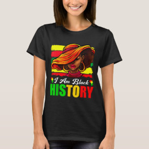 Camiseta Eu Sou Mulheres da História Negra Blm Mês da Histó