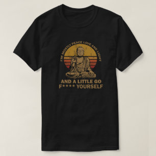 Camiseta Eu sou na maior parte amor da paz e luz e pouca