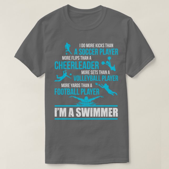 Camiseta Eu Sou Nadador (Frente do Design)