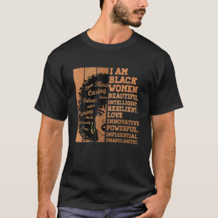 Camiseta Eu sou negra história negra mês afro-americana