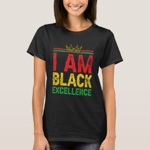Camiseta Eu Sou Negro Excelência História Mês Confiança Kin