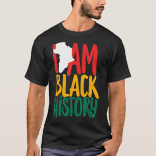 Camiseta Eu Sou Negro História Africana Patrimônio American