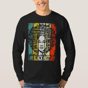 Camiseta Eu sou negro histórico mês orgulhoso da América af