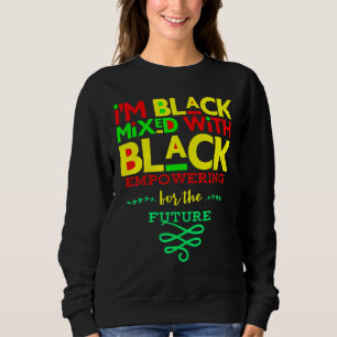 Camiseta Eu Sou Negro Misturado Com Homens Negros Fortes Mu