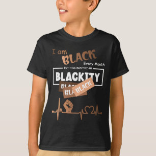 Camiseta Eu sou negro todos os meses, mas neste mês eu sou