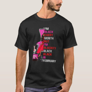 Camiseta Eu sou negro todos os meses, mas sou negro de apag
