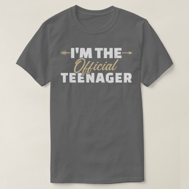 Camiseta Eu sou o adolescente 13 de aniversário (Frente do Design)