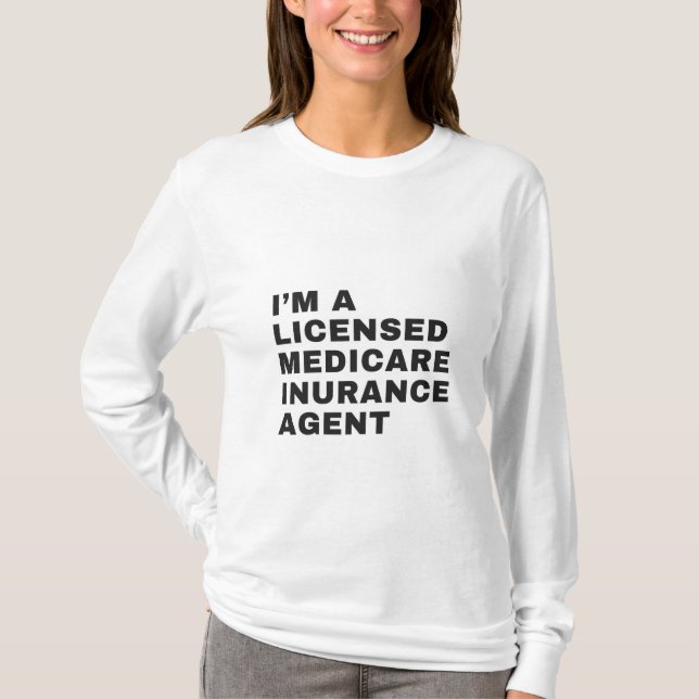 CAMISETA EU SOU O AGENTE DE SEGURO MEDICAMENTO LICENCIADO (Frente)