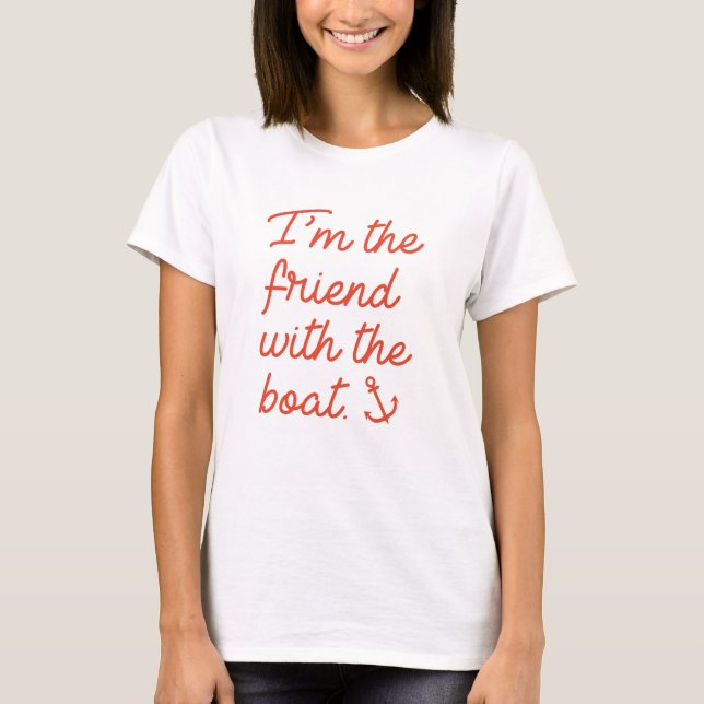 Camiseta Eu Sou O Amigo Com O Barco (Frente)