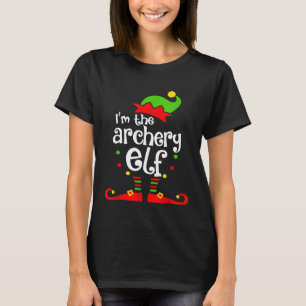 Camiseta Eu Sou O Amigo Da Família Elf Xmas Do Arqueiro No