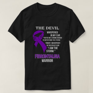 Camiseta Eu Sou O Apoio À Tempestade Fibromialgia Aviso De