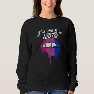 Camiseta Eu sou o B em LGBTQ Orgulho Bissexual Bi LGBT Moti