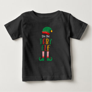 Camiseta Eu Sou O Bebê Elf Correspondendo Ao Natal