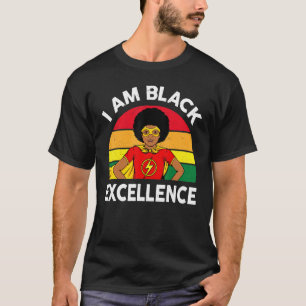 Camiseta Eu sou o Black Excellence African American History