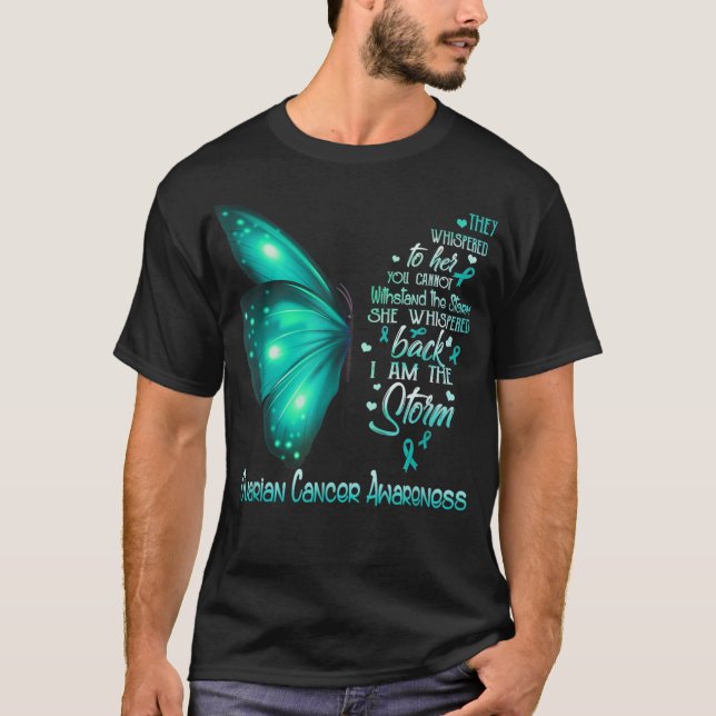 Camiseta Eu sou o Bumbum de Consciência do Câncer de ovário (Frente)