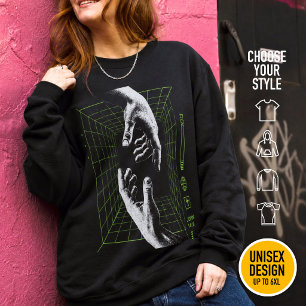 Camiseta Eu sou o Caminho João 14:6 Grade Cristã Ciberpunk