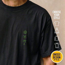 Camiseta Eu sou o Caminho João 14:6 Grade Cristã Ciberpunk