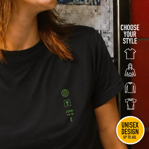 Camiseta Eu sou o Caminho João 14:6 Símbolos Cristãos Minim