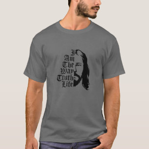 Camiseta Eu Sou O Caminho, Verdade, Vida - Citação de Bíbli