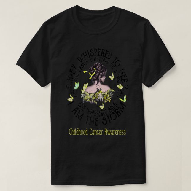 Camiseta Eu Sou O Cancer Da Infância Da Tempestade, Cancer  (Frente do Design)