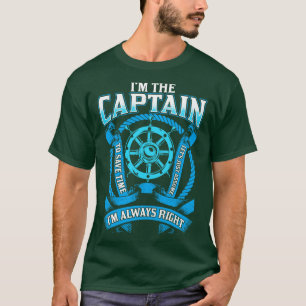 Camiseta Eu Sou O Capitão Eu Sou Sempre O Barco Certo