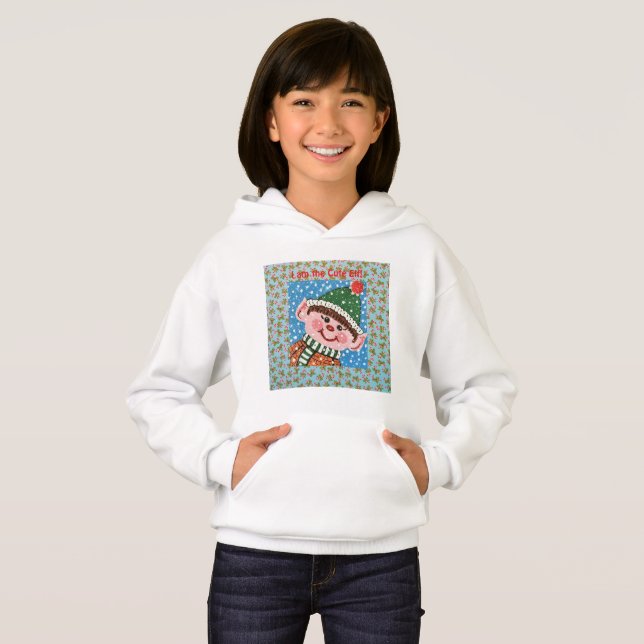 Camiseta Eu sou o Capuz de Elfo Fofo (Frente Completa)