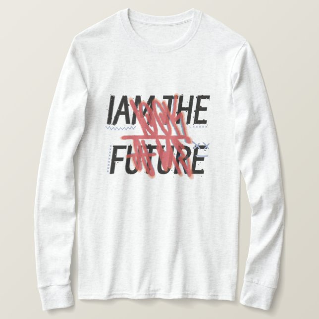 Camiseta Eu sou o capuz do futuro (Frente do Design)